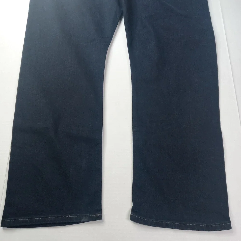 Wrangler Premium 5 Star Straight Fit Jeans Men's 42x30 Blue Stretch